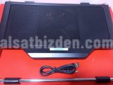ADDISON Tek Fanlı Işıklı Notebook Laptop Soğutucu Fan ve Stand (Hafif sesli)