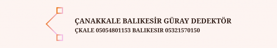  BALIKESİR ÇANAKKALE GÜRAY DEDEKTÖR